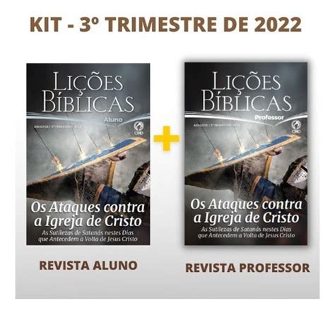 Kit Revista Li Es B Blicas Ebd Trimestre Cpad Frete Gr Tis