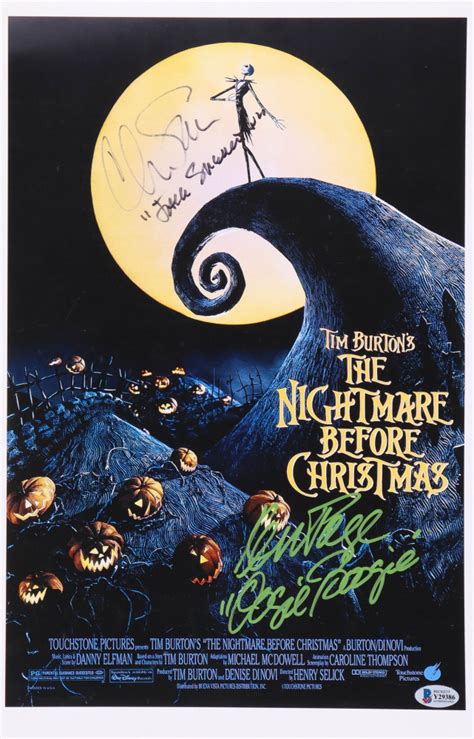 Chris Sarandon & Ken Page Signed "Nightmare Before Christmas" 11x17 ...