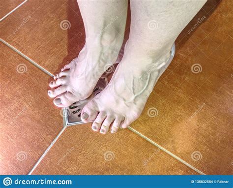 Adult Caucasian Female Foot In Shower Stock Photo Image Of Body Naked