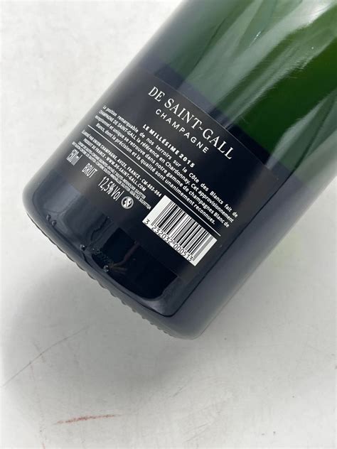 2015 De Saint Gall Blanc de Blancs Millésimé Champagne Grand Cru