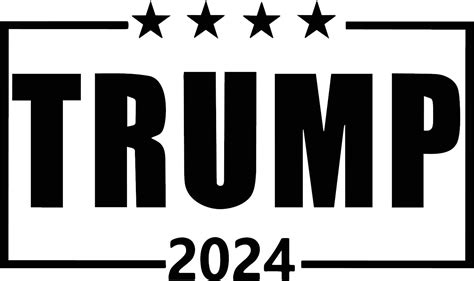 Trump 2024 Logo Black And White - Nissa Anallise