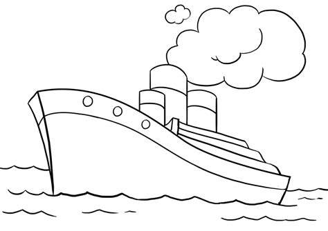 Ocean Liner Coloring Pages Download And Print For Free Sketch Coloring Page