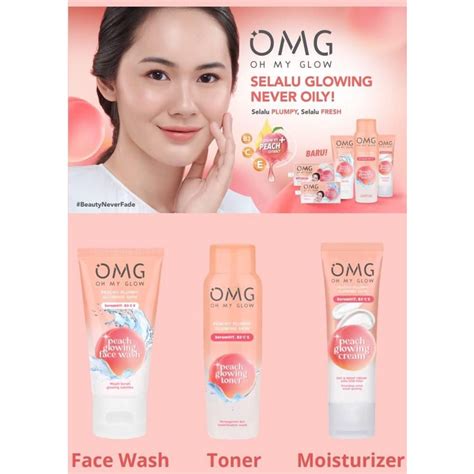 Jual OMG OH MY GLOW Peach Glowing Face Wash 50 G Shopee Indonesia