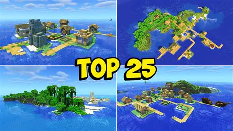 TOP 25 Best VILLAGE ISLAND SEEDS For Minecraft 1 21 YouTube