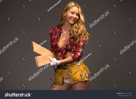 Sexy Beautiful Blonde Girl Isolated Over Stock Photo Shutterstock