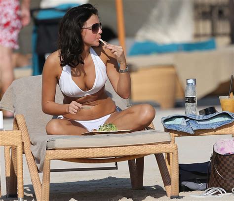 Lucy Mecklenburgh White Bikini Photos In Dubai Gotceleb