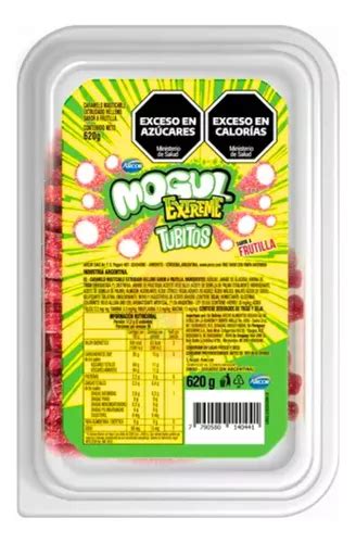 Gomita Mogul Extreme Tubitos Frutilla Caja X G