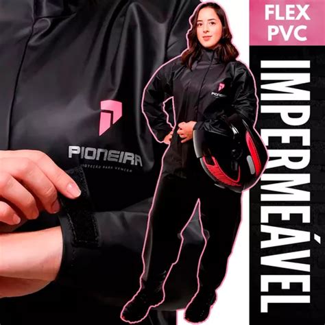 Capa Chuva Feminina Moto Impermeavel Pioneira Combate Frete Gr Tis