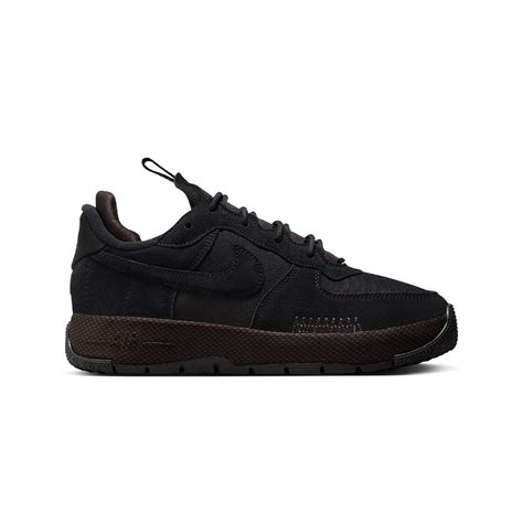 nike women w air force 1 wild black black velvet brown cedar