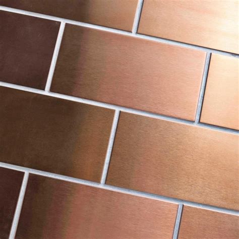 Merola Tile Alloy Copper 3 In X 6 In Stainless Steel Metal Over