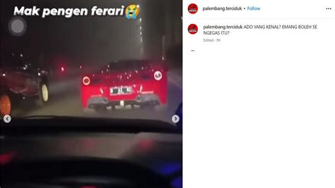 Momen Video Mobil Pajero Vs Ferrari Balap Liar Di Palembang Pemiliknya