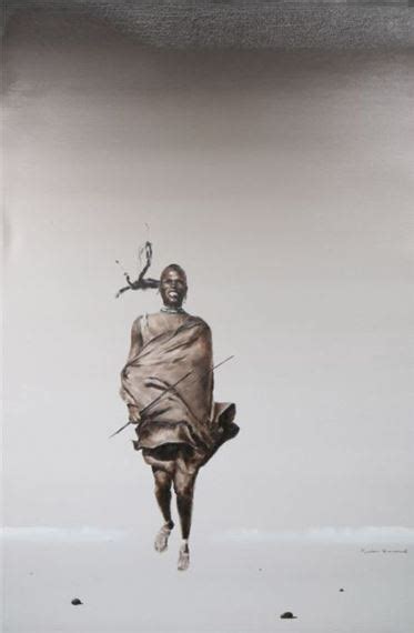 Ryan Hewett Masai Warrior Mutualart