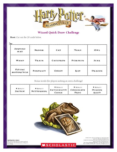 Harry Potter Activities Printable