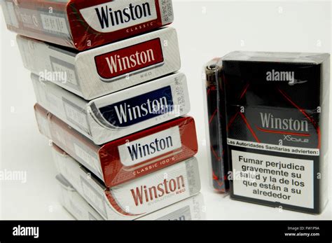 Winston cigarettes packet hi-res stock photography and images - Alamy