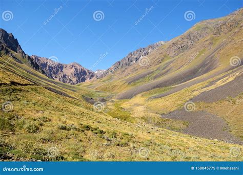 A Valley in Alborz Mountains Stock Image - Image of mountainous ...