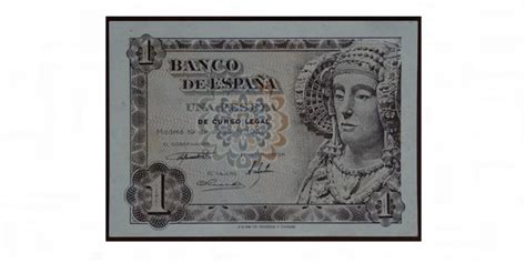 1 PESETA 1948 DAMA ELCHE Numismática Llamas