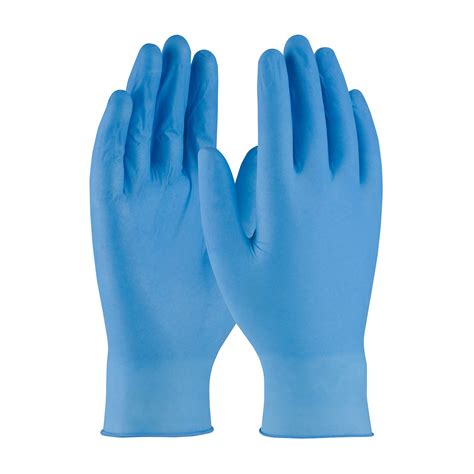 Large Blue Nitrile 4 Mil Disposable Gloves 100box Hamilton Distributing