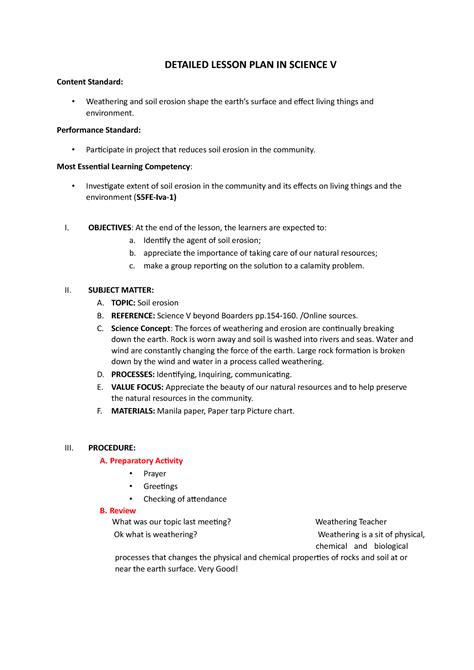 Final Lotilla Detailed Lesson PLAN IN Science V DETAILED LESSON