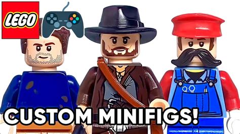 How To Make Custom Lego Video Game Character Minifigures Arthur Morgan