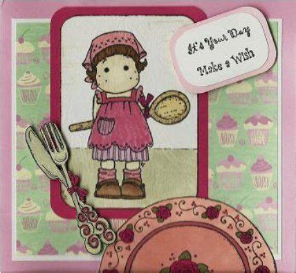 Wooden Spoon Tilda With Magnolia Knife And Fork And Plate Stamps