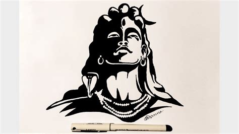 How To Draw Lord Shiva Adiyogi Drawing Step By Step Easy Method