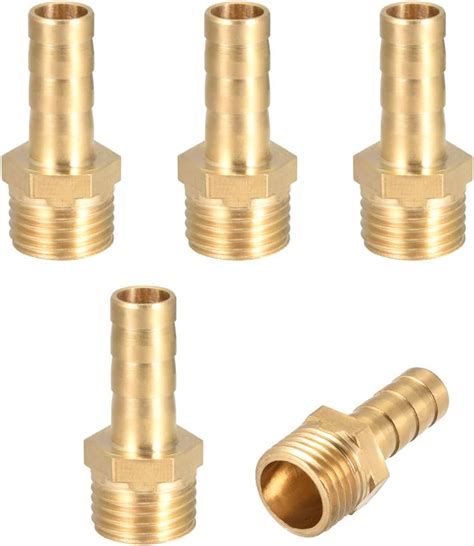 Amazon Uxcell Brass Hose Barb Fitting Connector Mm Barb X G