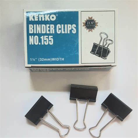 Jual BINDER CLIP KENKO No 155 JEPITAN KERTAS 1 BOX Isi 12 Shopee