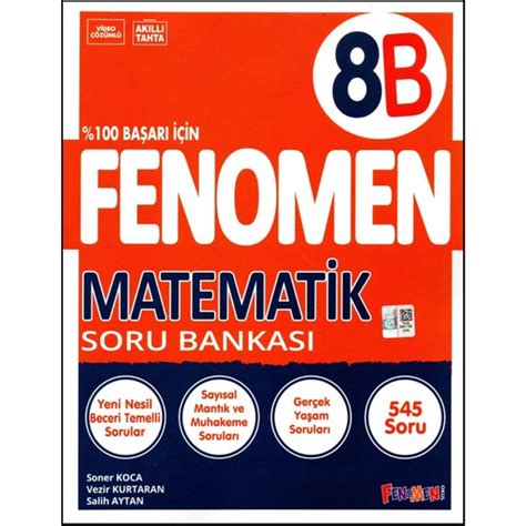 Fenomen Yayıncılık Fenomen 8 Sınıf Lgs Matematik Soru Kitabı