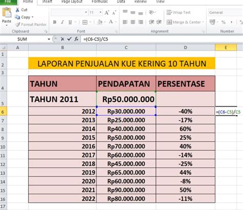 Cara Menghitung Persentase Di Excel Gampang Banget Beritababe