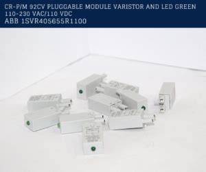 Abb Cr P M Cv M Dulo De Varistor Y Led Verde Enchufable Vac