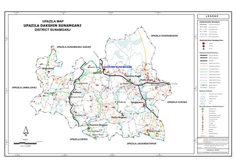 Mouza Map & 3 Detailed Maps of Dakshin Sunamganj Upazila, Sunamganj ...