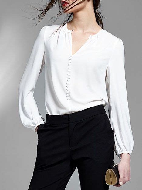 Venta Blusa De Vestir Blanca Mujer En Stock