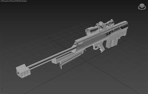 3D model XM500 Sniper Rifle VR / AR / low-poly | CGTrader