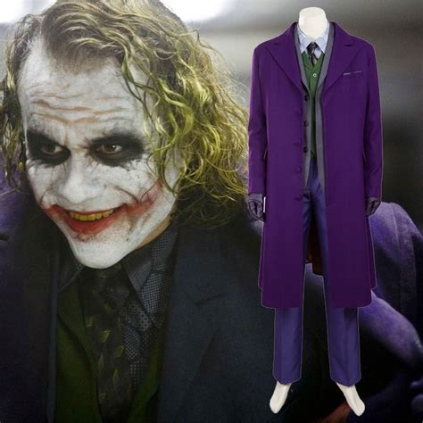 Vest The Dark Knight Joker Heath Ledger Cosplay Costume Coat Pants