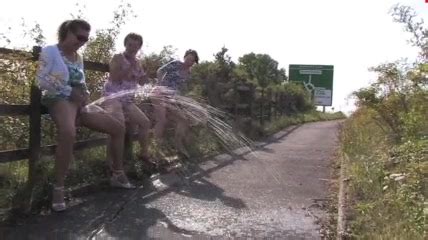 Three Milf Pissing On The Country Road ThisVid