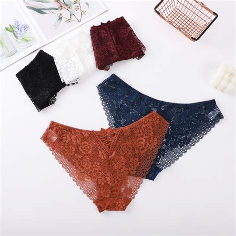Hot Selling Underwear For Women Low Rise Underwear Thong Women S Lace Underwear Floral And