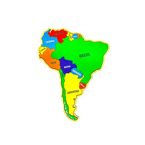 Mapa Da Am Rica Do Sul Quebra Cabe A Educativo Pa Ses E Capitais