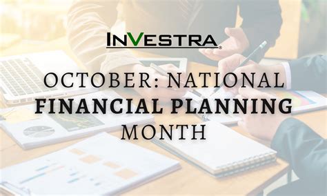 October National Financial Planning Month Investra Financial Services