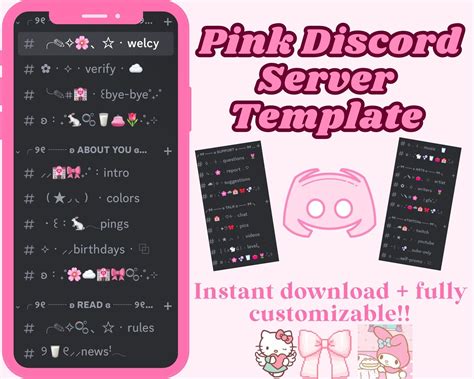 Pink And White Aesthetic Discord Server For Twitch Streamer Discord