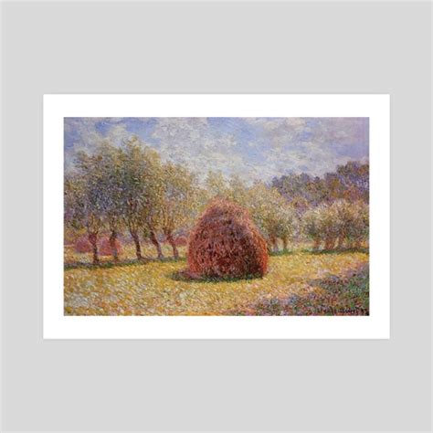 Haystacks at Giverny - Art By Claude Monet , an art print by Jean ...