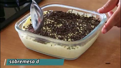 SOBREMESA CREMOSA DE GELADEIRA SIMPLES E ECONOMICA YouTube