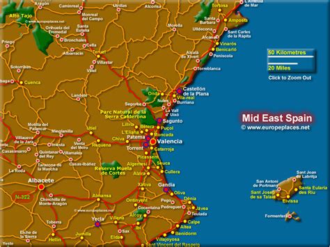 Exploring The East Coast Of Spain A Comprehensive Guide Map Of