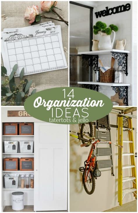 Great Ideas -- 14 Organization Ideas!