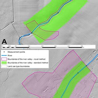 Example of change to the river valley area depending on the way it was ...