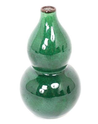 Lot 248 Chinese Forest Green Glazed Gourd Vase Scollard Auctions