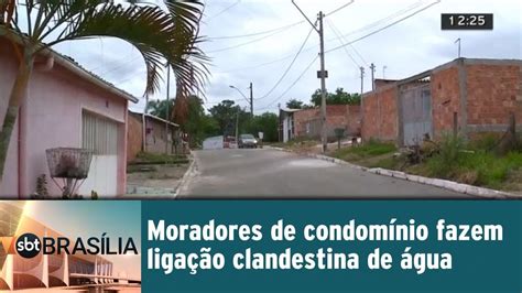 Moradores de condomínio fazem ligação clandestina de água YouTube