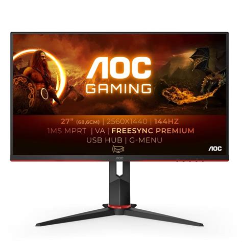 Opiniones AOC Q27G2U BK 27 LED QuadHD 144Hz FreeSync Premium