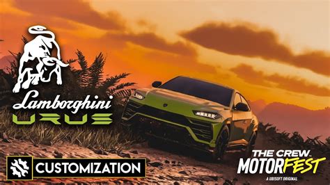 The Crew Motorfest Lamborghini Urus Unleashed Customization Sunset