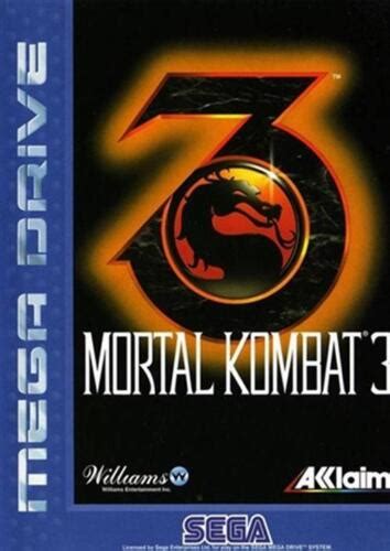 Mortal Kombat Sega Mega Drive Action Adventure Fighting Video Game