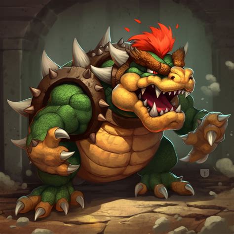 Bowser Digital Image Super Mario Bros. Fan Art .PNG File - Etsy